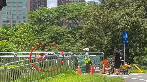 古亭河濱公園施工管制遭騎士硬闖　毆打女義交！63歲男2罪遭法辦