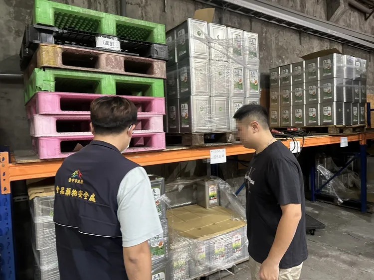 台中市政府持續稽查問題食用油流向。市府提供