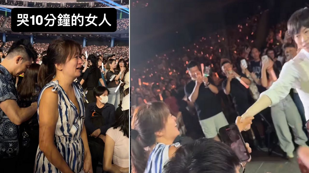 《百靈果》凱莉握到阿信手爆哭10分鐘!迷妹狀態全開 爽喊「不要洗手了」