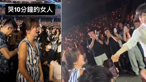 《百靈果》凱莉握到阿信手爆哭10分鐘！迷妹狀態全開　爽喊「不要洗手了」