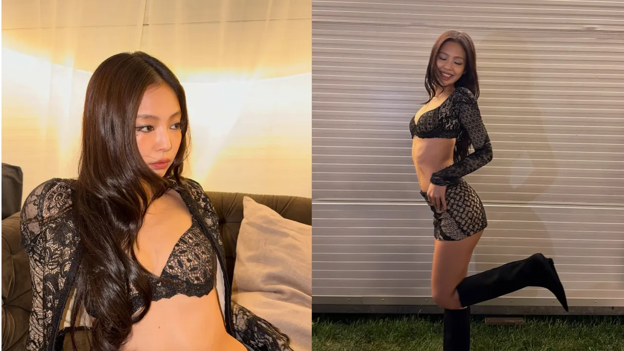 Jennie又釋出火辣新造型。翻攝Jennie IG