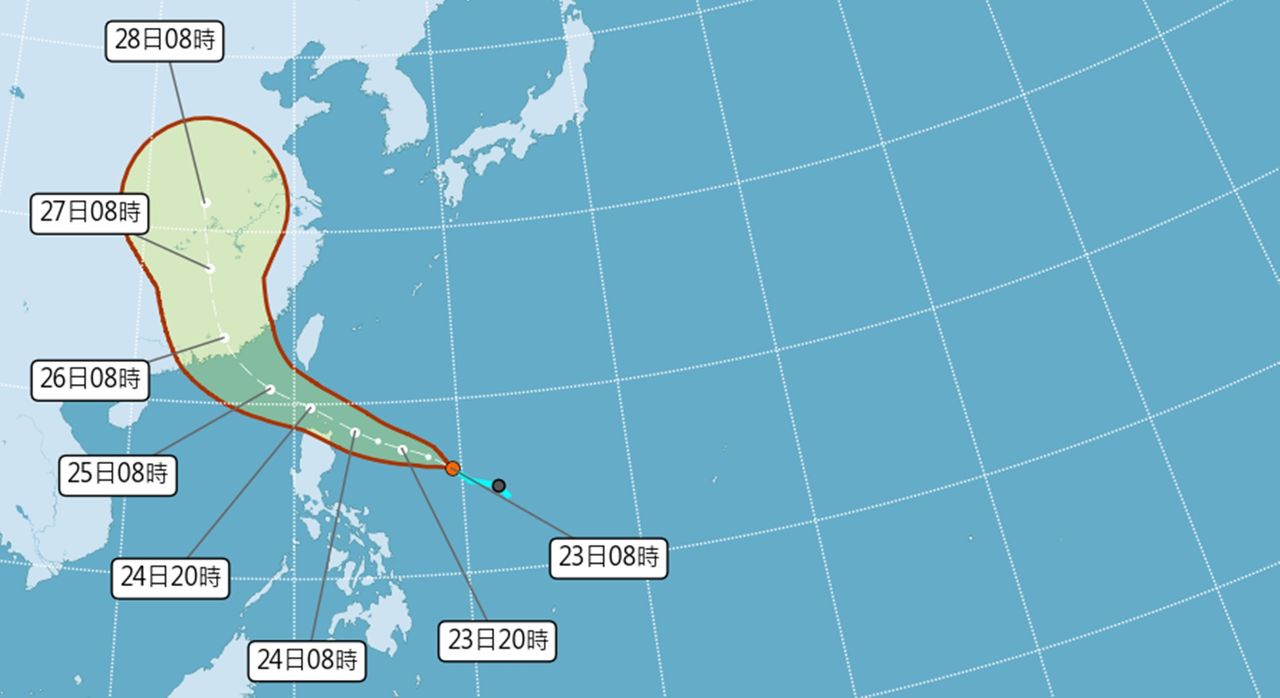 準紅霞挑戰中颱!暴風圈擦過南部近海 這兩天是關鍵