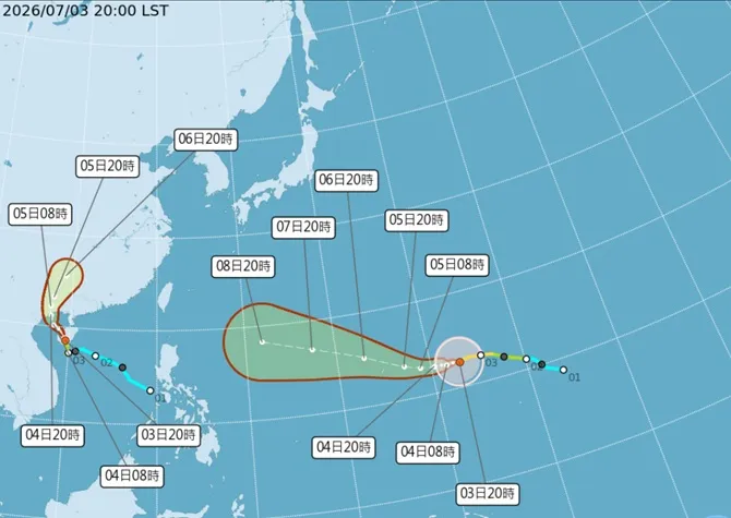 巴威變「強颱」！最新路徑曝光　若侵台風雨強烈