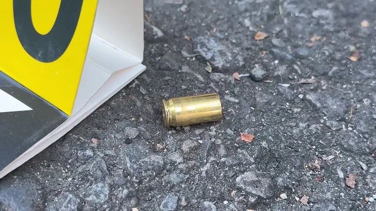 現場遺留彈殼。民眾提供