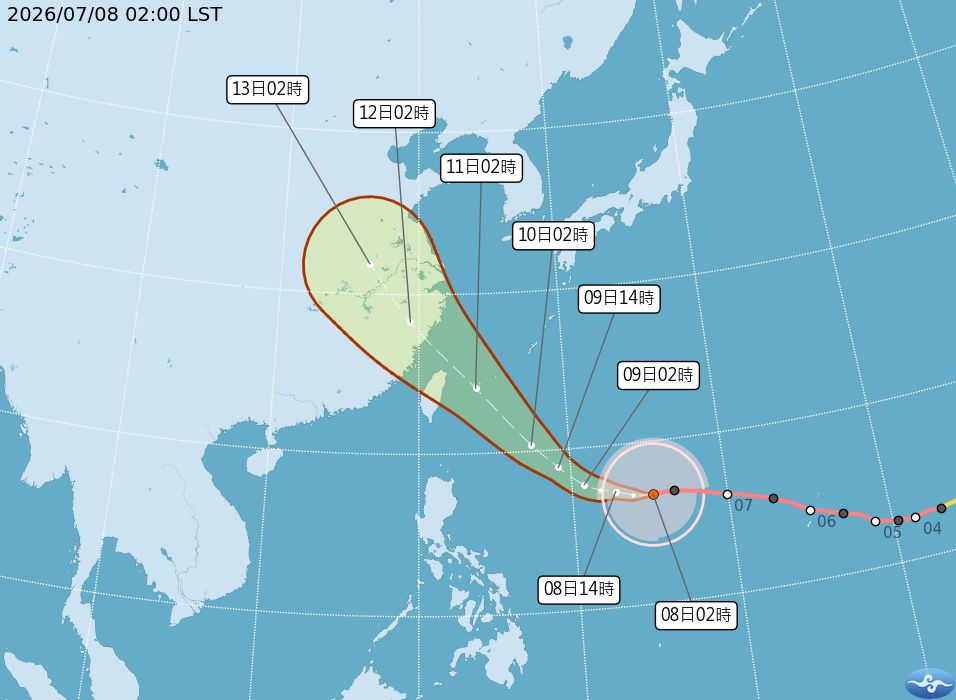 巴威襲台倒數!最快明發海陸警 這些區域雨勢最猛