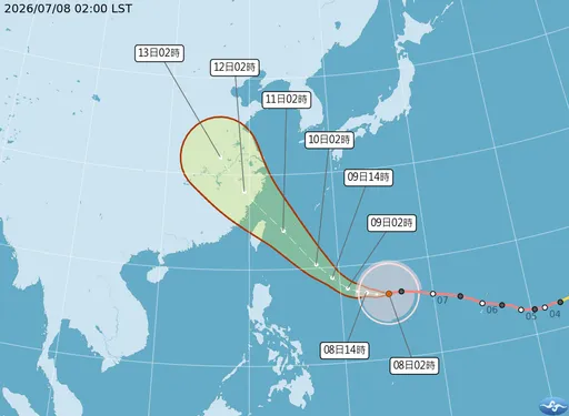 巴威襲台倒數！最快明發海陸警　這些區域雨勢最猛