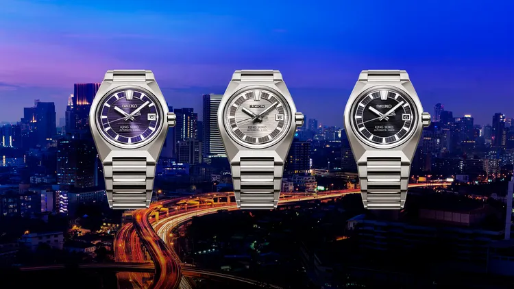 King Seiko VANAC鈦金屬腕錶，各11萬2000元。品牌提供