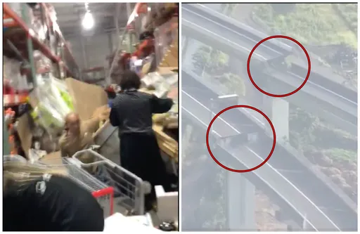 有片｜熊本強震！好市多貨架倒塌　八代市橋樑斷裂