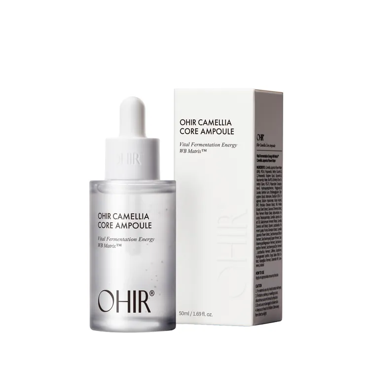 OHIR白山茶花光透白修護安瓶，50ml／1130元。品牌提供