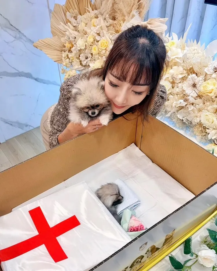 李宓痛別「愛女」。翻攝李宓臉書