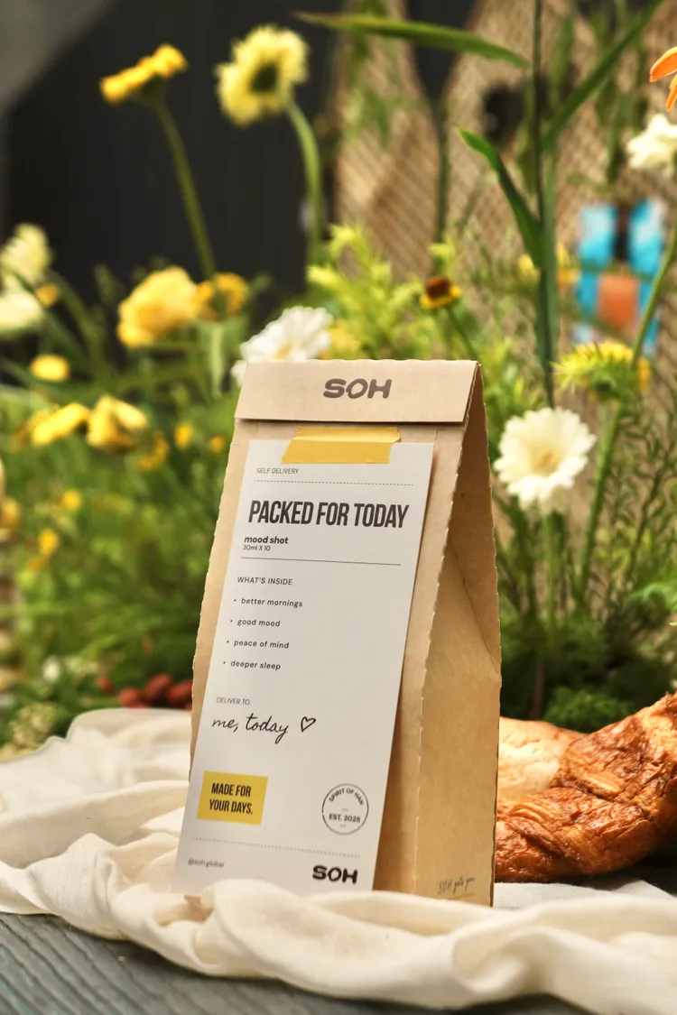 sOH品牌首款商品「mood shot」預計8月底上市。業者提供