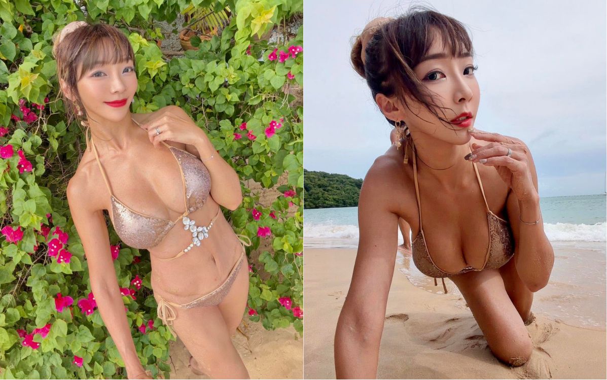 五寶媽李宓解放比基尼!好身材羨煞全網 渡假日常曝光