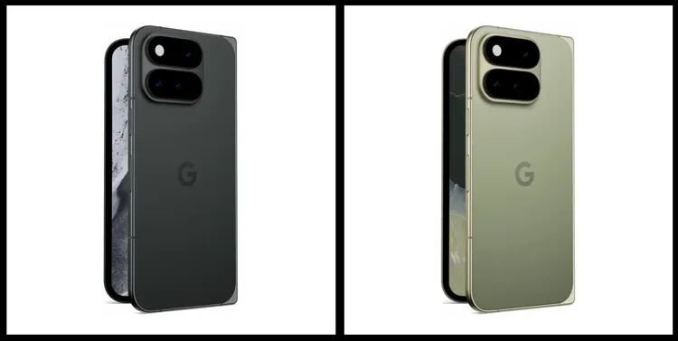 Google Pixel 11 Pro Fold疑似出現Midnight深色與Pine綠色兩款配色，背面採上下分離的雙層相機模組，外觀設計與先前流出的爆料大致相符。9to5Google