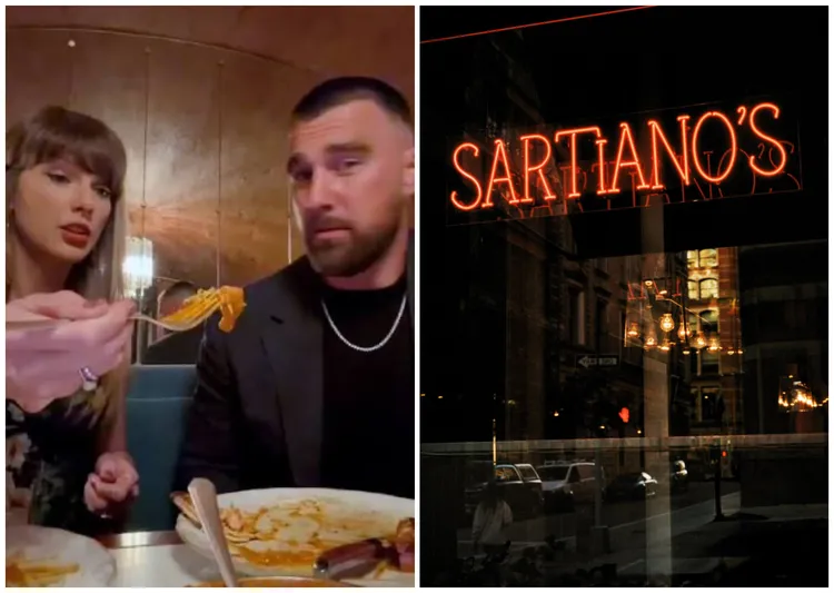 泰勒絲與凱爾西常造訪「Sartiano’s 」義式餐廳用餐。翻攝IG
