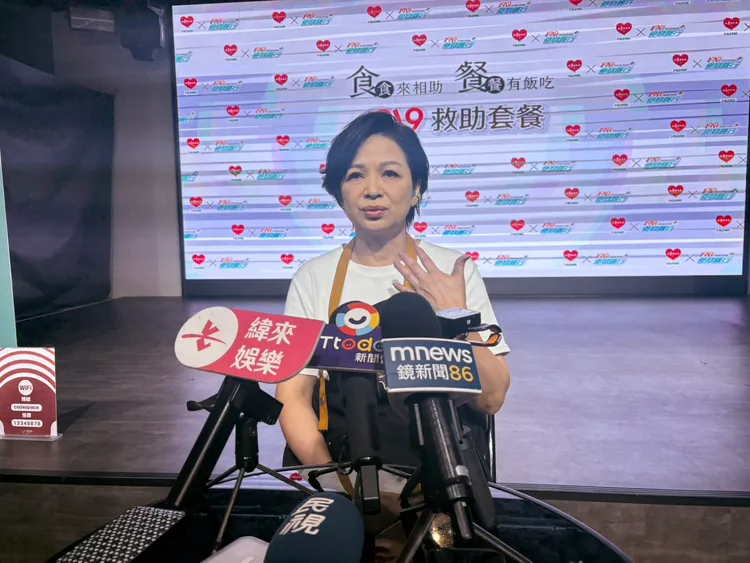 楊貴媚分享與袁惟仁媽媽和姊姊的溫馨互動。王思穎攝