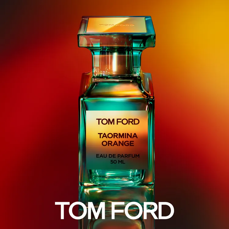 TOM FORD私人調香系列橙光陶爾米納，30ml／6600元、50ml／1萬150元、100ml／1萬3800元。品牌提供