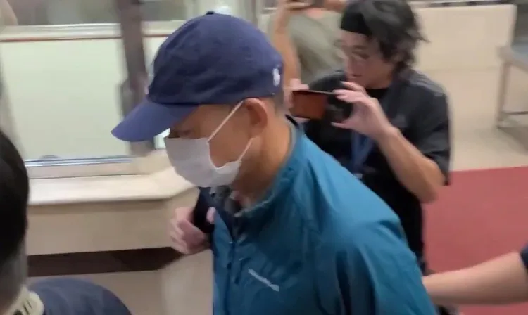 泰山前董事長詹景超獲檢方訊後請回。讀者提供