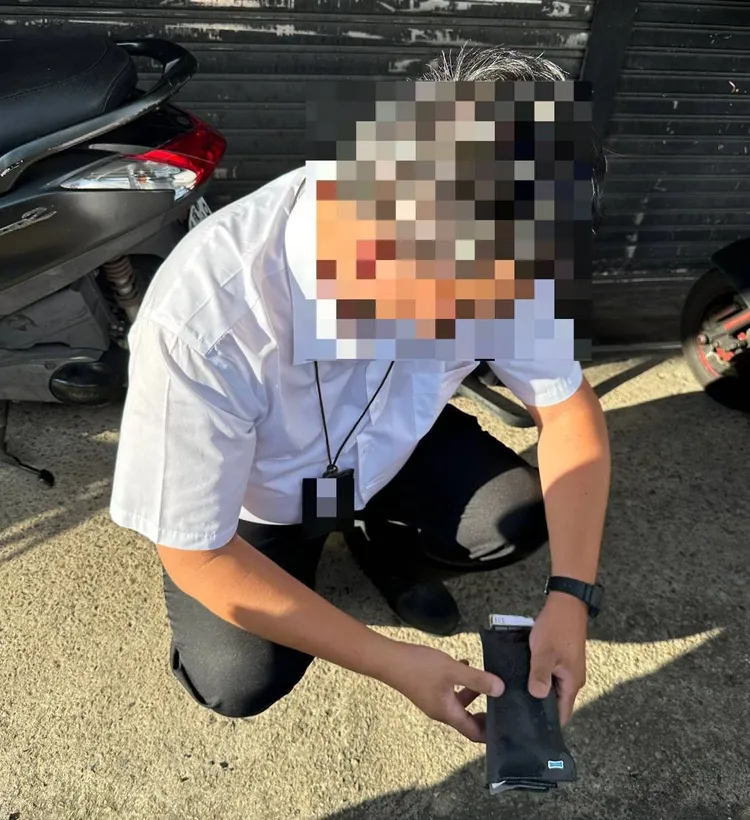 警方逮捕高男。大園警分局提供