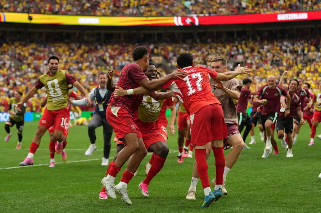 等了72年!瑞士PK戰險勝哥倫比亞 世界盃8強對決阿根廷