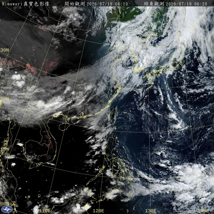 預估下週後期關島至菲律賓東方海面或南海海面可能有熱帶擾動發展。中央氣象署