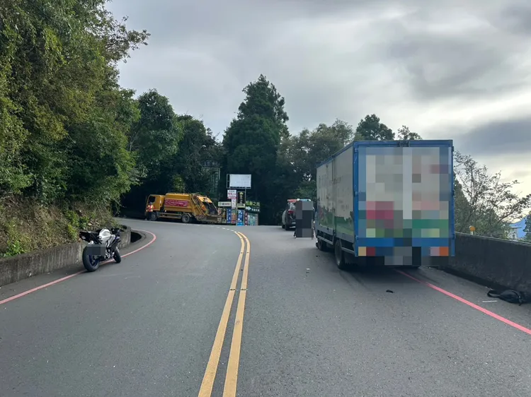 合歡山公路發生死亡車禍。民眾提供