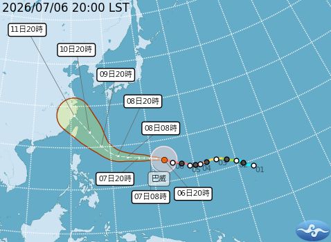 巴威挑戰年度風王 週五、週六恐成全台風雨高峰