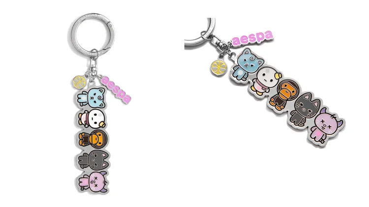BAPE X AESPA聯名系列METAL KEYRING，1039元。品牌提供