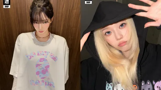 aespa攜手BAPE推聯名！Karina、Winter當潮酷少女親自帶貨