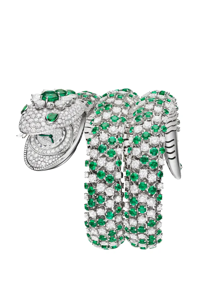 BVLGARI Serpenti Misteriosi Pallini頂級珠寶神秘腕錶。品牌提供