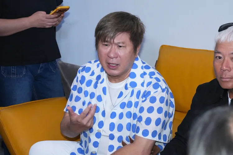 胡瓜挫折票房僅5成，懇請各界幫忙買票、催票。彭欣偉攝