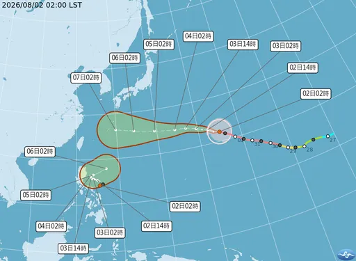 白海豚這2天離台最近！不排除海警　「鯨魚颱風」今晚恐生成