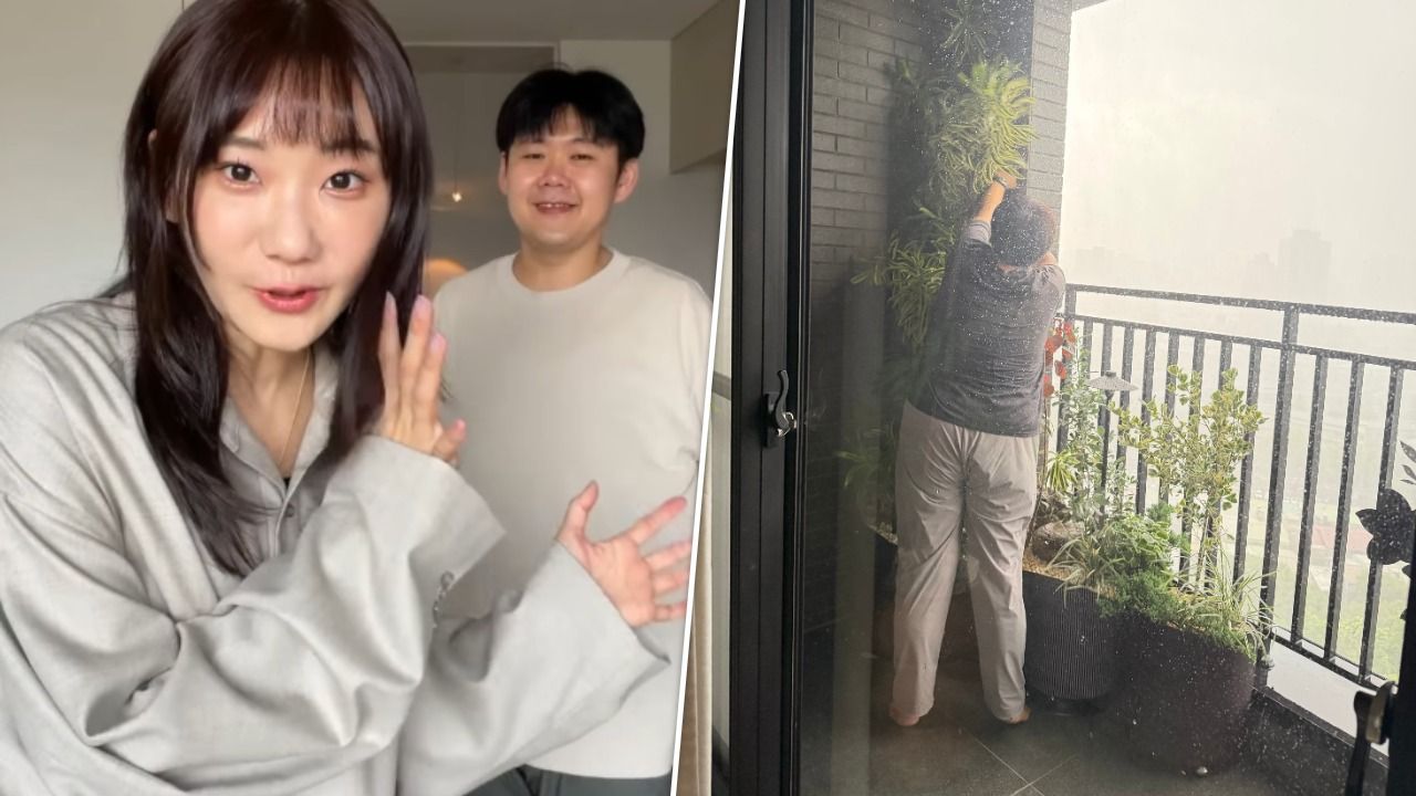 愛莉莎莎颱風天叫助理「肉身護植栽」 網友酸爆「助理的命沒植栽重要」