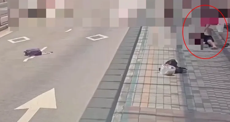 美籍男看不下去出手制止。翻攝畫面