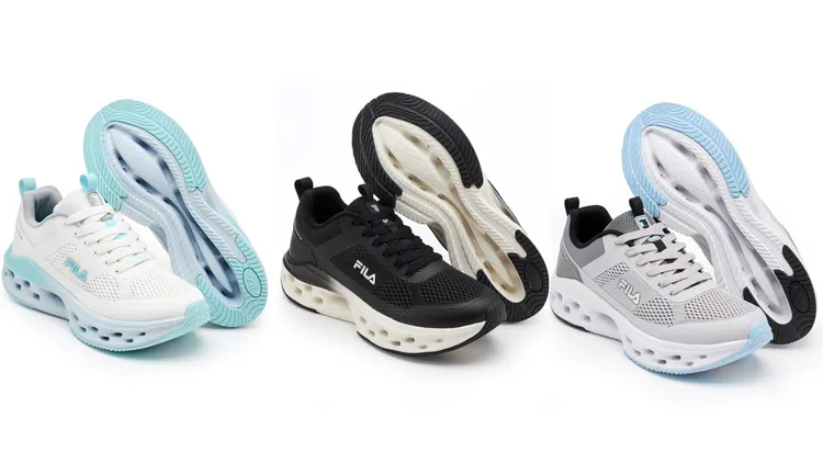 FILA OVAL零重力緩震慢跑鞋，各2480元。品牌提供