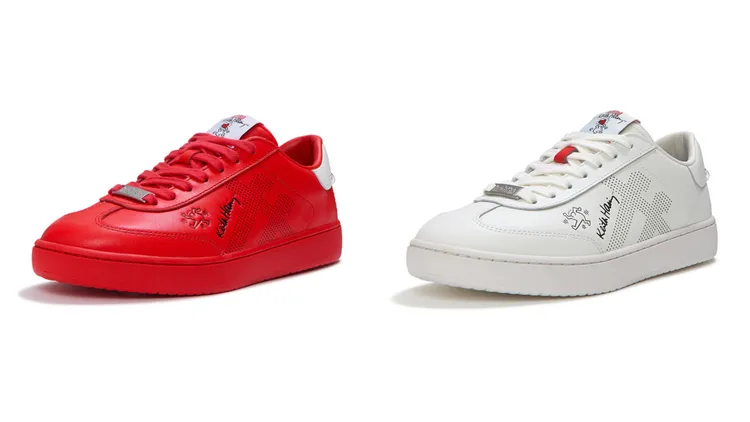 FitFlop x Keith Haring系列The Dash FF Trainers休閒鞋，各5650元。品牌提供