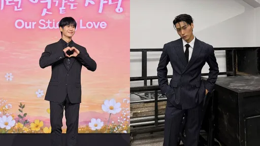 ATEEZ崔傘、丁海寅較勁！Dolce&Gabbana條紋西裝穿出2種男友風