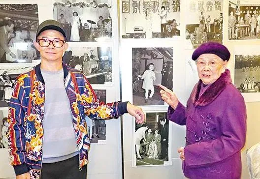 梅艷芳母親覃美金（右）4年前登報聲明，與長子梅啟明脫離母子關係。資料照片
