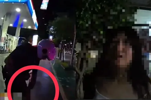 低胸熟女酒後熊抱男警嬌喊「我不好~」　吵架男友快氣暈！衛生局到場強制送醫