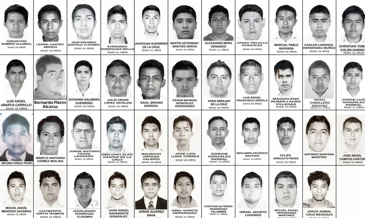 失蹤的43名學生只找到3具殘缺的遺骸。翻攝Guerrero department of Justice