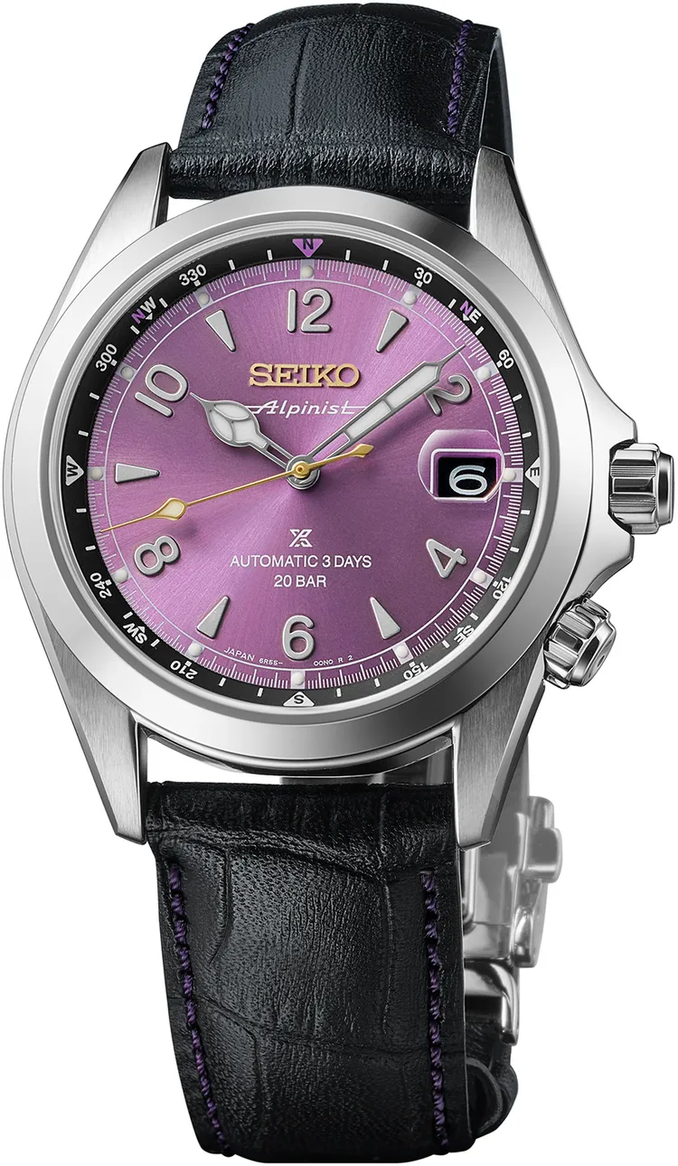 Seiko Prospex Alpinist 145周年江戶紫紀念腕錶HBC006，限量7000只，3萬1000元。品牌提供
