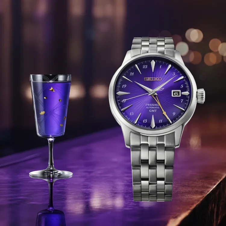Seiko Presage 145周年江戶紫紀念腕錶HCB006，限量6000只，2萬500元。品牌提供