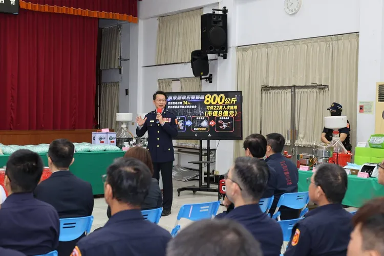 警察局長甘炎民說，反毒工作不是單一機關的任務，而是一場需要結合檢、警、衛生共同參與的重要工作。翻攝畫面