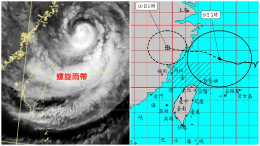 「螺旋雨帶」籠罩北台灣！猛雨今晚擴及南部　東部38℃焚風