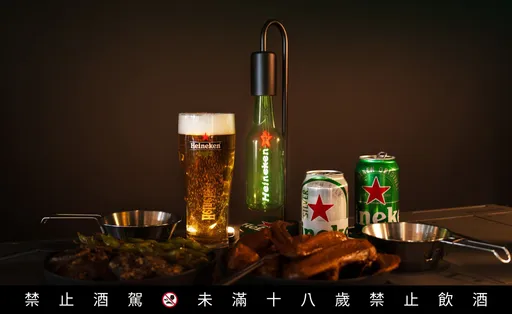 海尼根酒瓶燈7-11獨家開賣　經典綠瓶變身氛圍燈