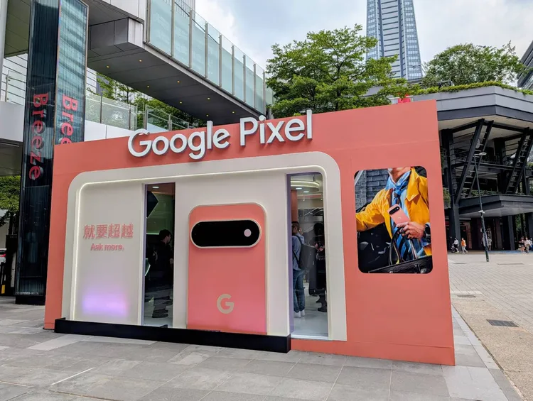Google也於台北、台中兩地開設快閃體驗店。趙筱文攝
