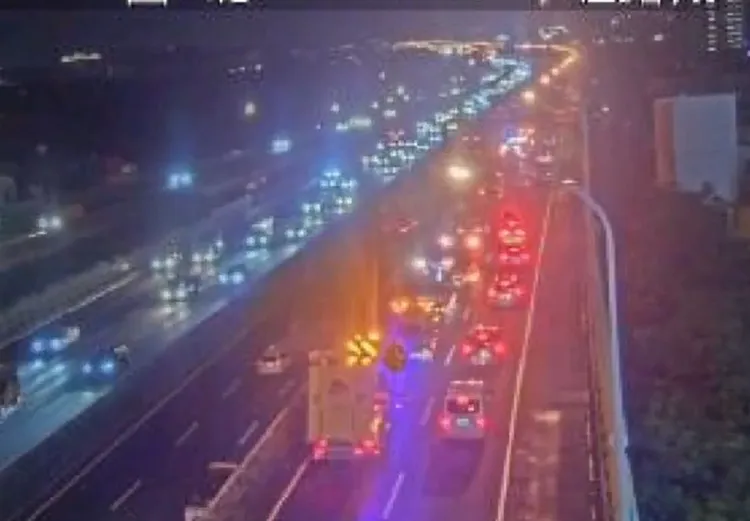 車禍現場。翻攝畫面
