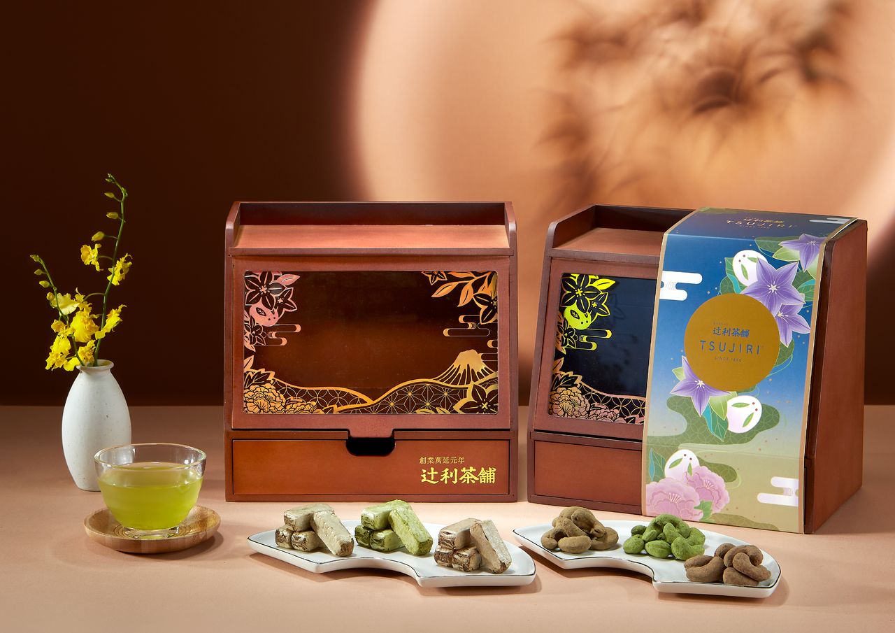 辻利中秋禮盒開賣 聯手法朋推抹茶月餅、木製茶閣搶市