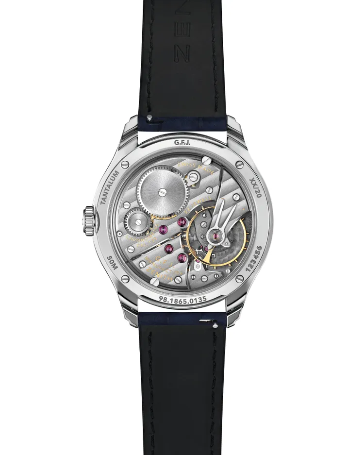 ZENITH G.F.J.腕錶鉭金屬限量版細節。品牌提供