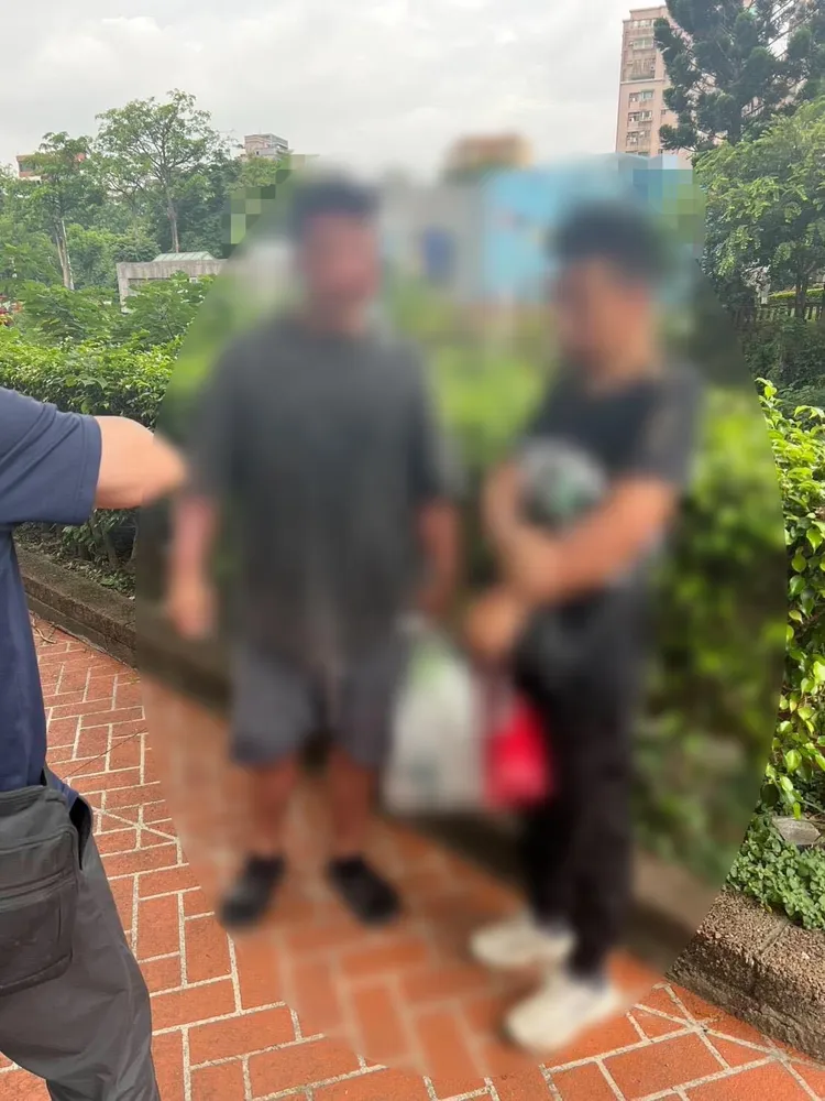 2名偷渡客落網。翻攝畫面