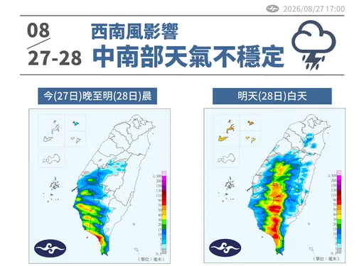 沙德爾颱風今晚起恐釀南部大雨　北東6縣市卻要防36度高溫
